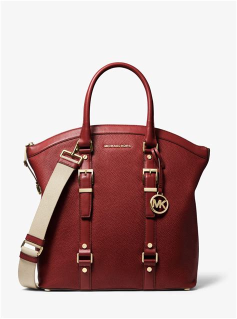 michael michael kors bedford pebble leather pocket tote|bedford legacy Michael Kors bag.